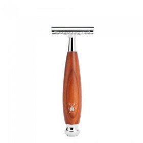 Aparat de ras clasic Safety Razor cu maner din lemn de prun piaptan inchis Vivo R 331 SR